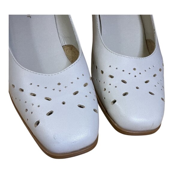 Naturalizer Vanity Close Toe Cut Out Leather Pumps 6M - Picture 7 of 11